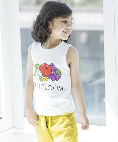 FRUIT OF THE LOOM（フルーツオブザルーム）の「ロゴPtタンクトップ（タンクトップ・キッズ・グレー/ホワイト/ブラック・130-140cm/110-120cm/90-100cm）」の7枚目の写真