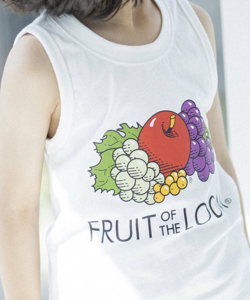 FRUIT OF THE LOOM（フルーツオブザルーム）の「ロゴPtタンクトップ（タンクトップ・キッズ・グレー/ホワイト/ブラック・130-140cm/110-120cm/90-100cm）」の6枚目の写真
