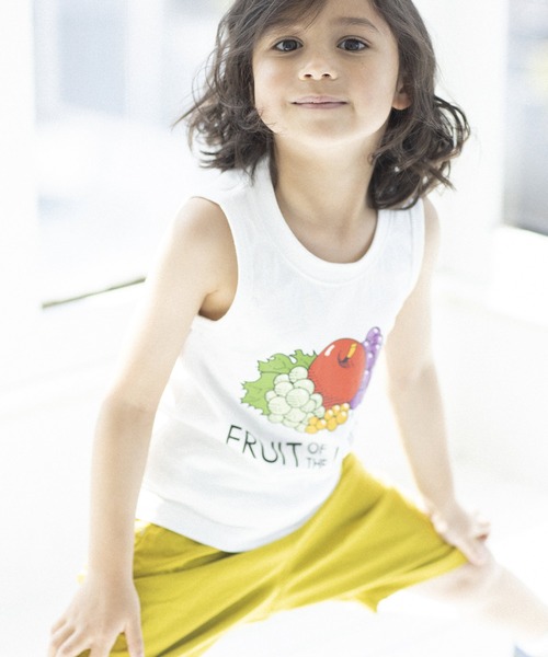 FRUIT OF THE LOOM（フルーツオブザルーム）の「ロゴPtタンクトップ（タンクトップ・キッズ・グレー/ホワイト/ブラック・130-140cm/110-120cm/90-100cm）」の8枚目の写真