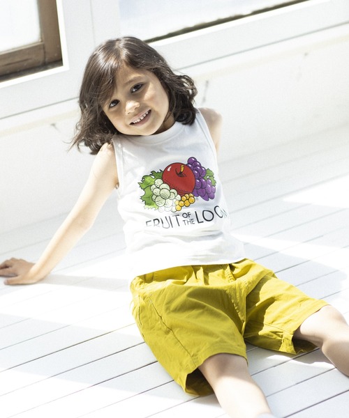 FRUIT OF THE LOOM（フルーツオブザルーム）の「ロゴPtタンクトップ（タンクトップ・キッズ・グレー/ホワイト/ブラック・130-140cm/110-120cm/90-100cm）」の9枚目の写真