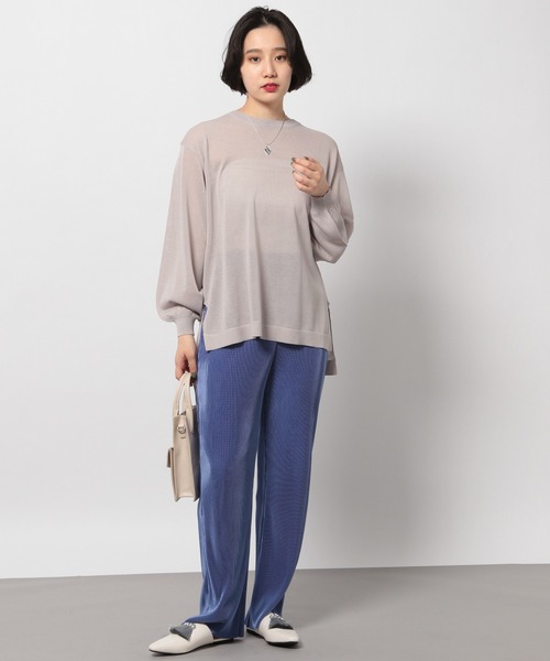 PAGEBOY(ページボーイ)の「バックオープンシアーニット (デザインニット)(ニット/セーター・レディース・ブラック/グレイッシュベージュ/アクア・FREE)」の15枚目の写真