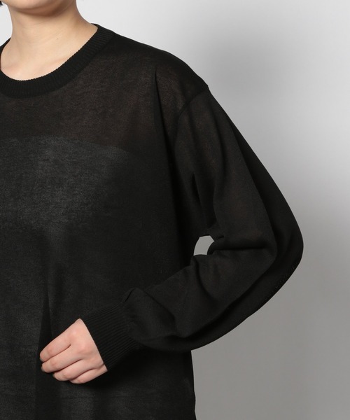 PAGEBOY(ページボーイ)の「バックオープンシアーニット (デザインニット)(ニット/セーター・レディース・ブラック/グレイッシュベージュ/アクア・FREE)」の14枚目の写真