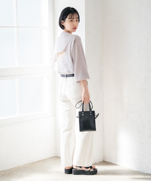 PAGEBOY(ページボーイ)の「バックオープンシアーニット (デザインニット)(ニット/セーター・レディース・ブラック/グレイッシュベージュ/アクア・FREE)」の19枚目の写真