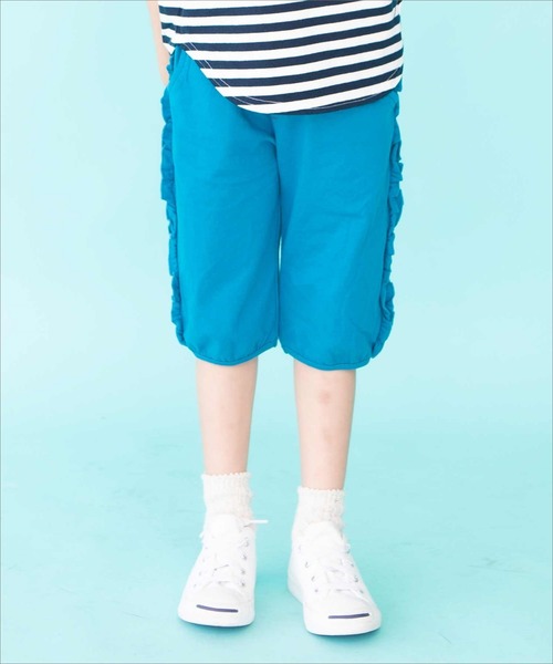 RAGMART(ラグマート)の「フリルパンツ 6分丈(その他パンツ・キッズ・カーキ/ブルー/ベージュ・130cm/100cm/110cm/120cm)」の1枚目の写真