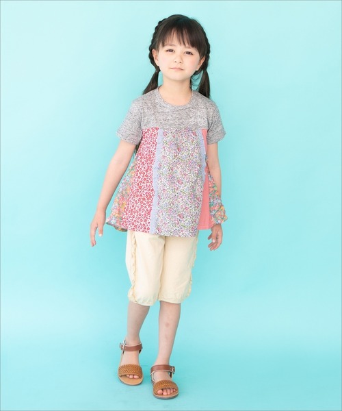RAGMART(ラグマート)の「フリルパンツ 6分丈(その他パンツ・キッズ・カーキ/ブルー/ベージュ・130cm/100cm/110cm/120cm)」の15枚目の写真