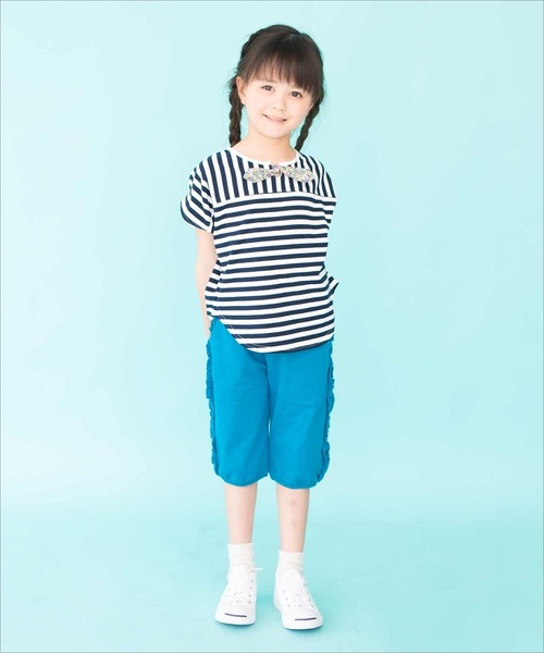 RAGMART(ラグマート)の「フリルパンツ 6分丈(その他パンツ・キッズ・カーキ/ブルー/ベージュ・130cm/100cm/110cm/120cm)」の7枚目の写真