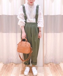 Samansa Mos2 | サス付テーパードパンツ(その他パンツ)