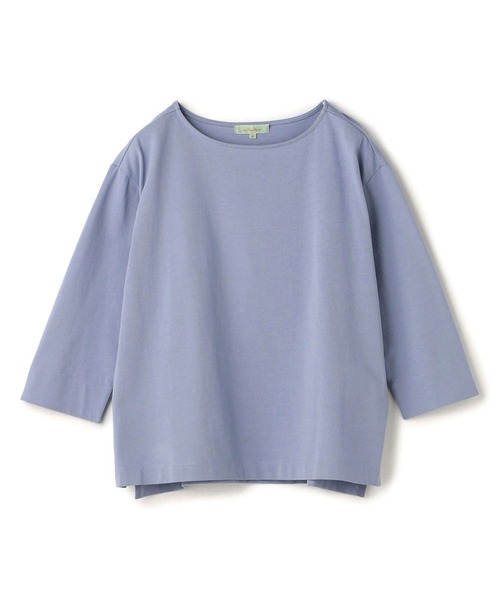 Petit Honfleur(プチオンフルール)の「オーガニックコットンボートネックTシャツ(Tシャツ/カットソー・レディース・ベージュ/ブルー/ピンク/グリーン/チャコールグレー/ホワイト・M/L)」の19枚目の写真
