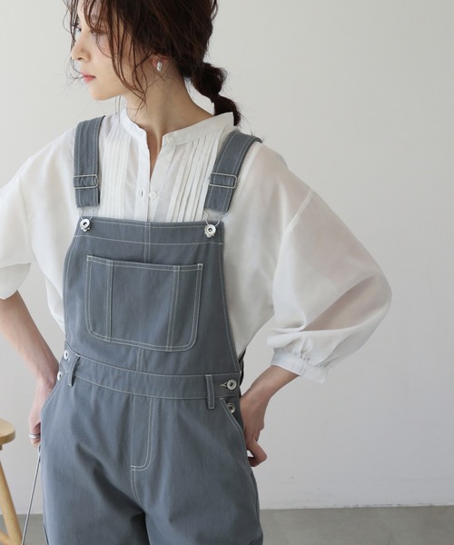 frames RAY CASSIN（フレームスレイカズン）の「【WEB限定】袖ボリュームピンタックチュニック２（シャツ/ブラウス・レディース・キナリ/オフホワイト/ラベンダー/ミント/バイオレット・FREE）」の13枚目の写真