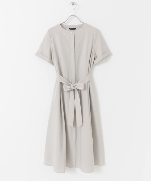 極美品♡ セオリーリュクス ショートスリーブロングワンピース 洗える 38 ダンプドビーシリコン リラックスワンピース