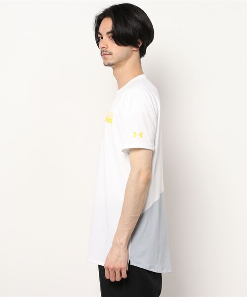UNDER ARMOUR（アンダーアーマー）の「UAテック クール Tシャツ（バスケットボール/MEN）（Tシャツ/カットソー・メンズ・ホワイト/ブラック・XL/MD/XXL/LG/3XL/SM）」の3枚目の写真