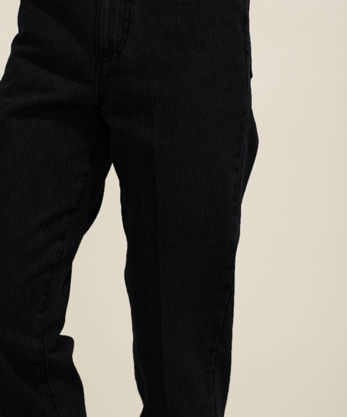 NANO universe（ナノユニバース）の「【WEB限定】【骨格ナチュラル】ハイウエストテーパードデニムパンツ（デニムパンツ・レディース・ネイビー/ホワイト/ブラック/ダークネイビー/ブラック系その他・マルチサイズ）」の15枚目の写真