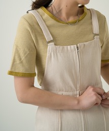 Kastane | テレコボーダーリンガーTEE(Tシャツ/カットソー)