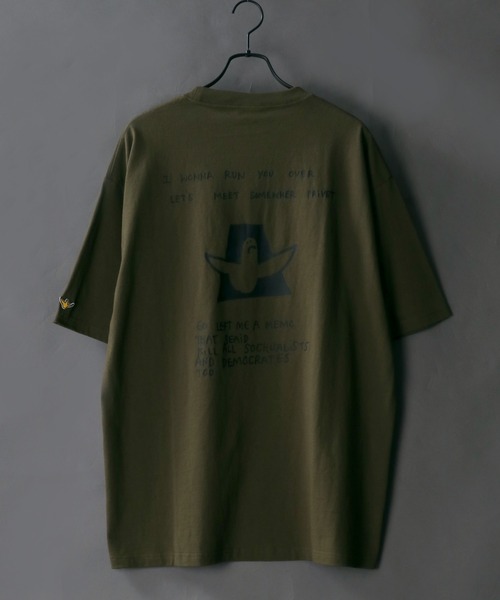 Mark Gonzales（マーク・ゴンザレス）の「【Mark Gonzales】ビッグシルエット グラフィックロゴ バックプリント Tシャツ（Tシャツ/カットソー・メンズ・ホワイト系その他/ブラック系その他/グリーン系その他/カーキ/オフホワイト/ブラック・M/L/XL）」の6枚目の写真