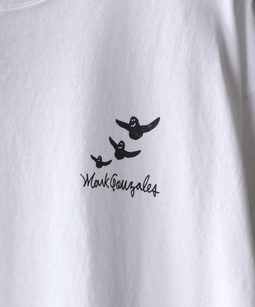 Mark Gonzales（マーク・ゴンザレス）の「【Mark Gonzales】ビッグシルエット グラフィックロゴ バックプリント Tシャツ（Tシャツ/カットソー・メンズ・ホワイト系その他/ブラック系その他/グリーン系その他/カーキ/オフホワイト/ブラック・M/L/XL）」の9枚目の写真