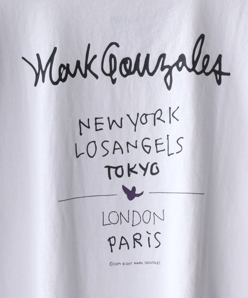 Mark Gonzales（マーク・ゴンザレス）の「【Mark Gonzales】ビッグシルエット グラフィックロゴ バックプリント Tシャツ（Tシャツ/カットソー・メンズ・ホワイト系その他/ブラック系その他/グリーン系その他/カーキ/オフホワイト/ブラック・M/L/XL）」の16枚目の写真