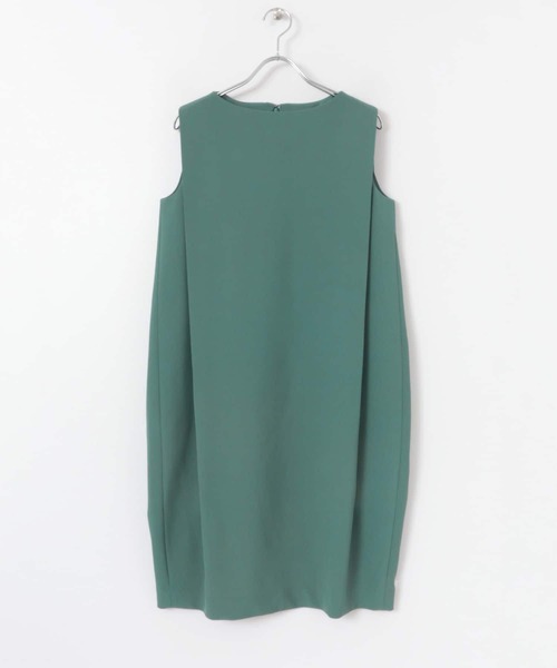 KBF+（ケービーエフプラス）の「KBF+　コクーンタックワンピース∴（ワンピース・レディース・オレンジ/グリーン系その他・ONE）」の5枚目の写真