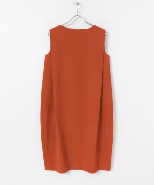 KBF+（ケービーエフプラス）の「KBF+　コクーンタックワンピース∴（ワンピース・レディース・オレンジ/グリーン系その他・ONE）」の14枚目の写真