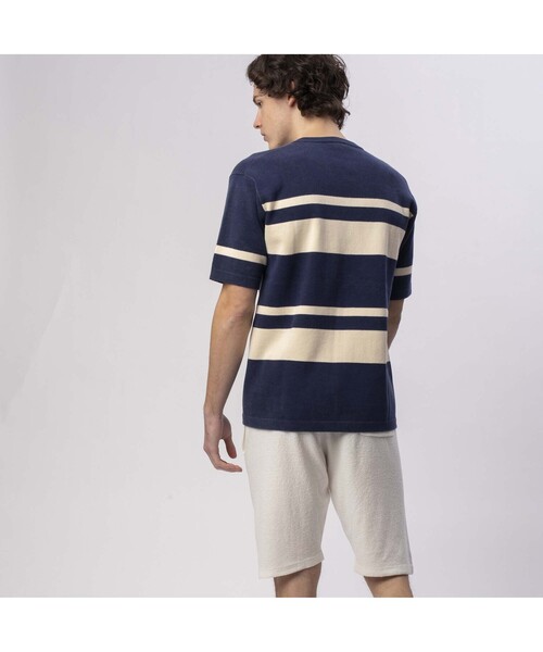 LACOSTE（ラコステ）の「ウォッシュドニットボーダーTシャツ（T