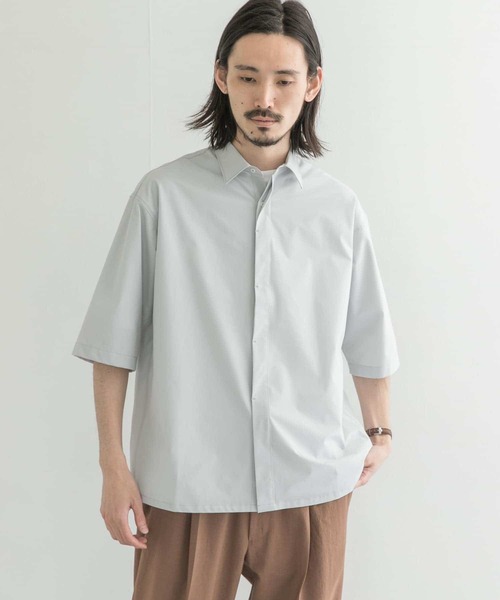 URBAN RESEARCH(アーバンリサーチ)の「SolotexFlyfronts SHORT-SLEEVE SHIRTS(シャツ/ブラウス・メンズ・ブラウン系その他/ブラック/グレー系その他・MEDIUM/LARGE)」の4枚目の写真