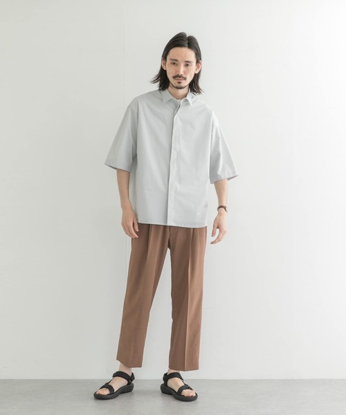 URBAN RESEARCH(アーバンリサーチ)の「SolotexFlyfronts SHORT-SLEEVE SHIRTS(シャツ/ブラウス・メンズ・ブラウン系その他/ブラック/グレー系その他・MEDIUM/LARGE)」の5枚目の写真