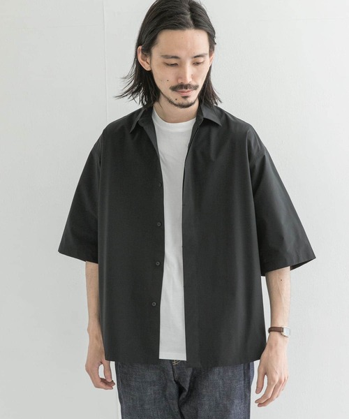 URBAN RESEARCH(アーバンリサーチ)の「SolotexFlyfronts SHORT-SLEEVE SHIRTS(シャツ/ブラウス・メンズ・ブラウン系その他/ブラック/グレー系その他・MEDIUM/LARGE)」の9枚目の写真