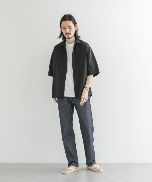 URBAN RESEARCH(アーバンリサーチ)の「SolotexFlyfronts SHORT-SLEEVE SHIRTS(シャツ/ブラウス・メンズ・ブラウン系その他/ブラック/グレー系その他・MEDIUM/LARGE)」の10枚目の写真