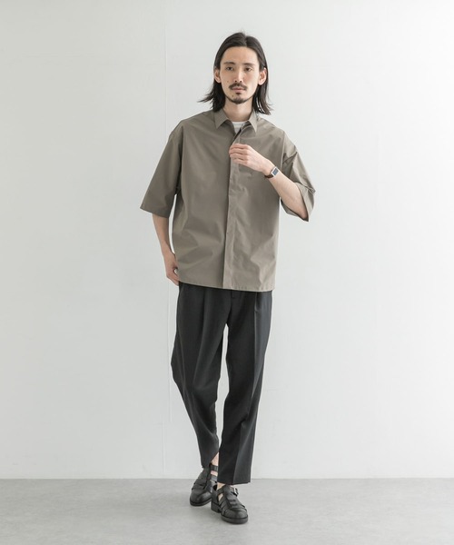 URBAN RESEARCH(アーバンリサーチ)の「SolotexFlyfronts SHORT-SLEEVE SHIRTS(シャツ/ブラウス・メンズ・ブラウン系その他/ブラック/グレー系その他・MEDIUM/LARGE)」の12枚目の写真