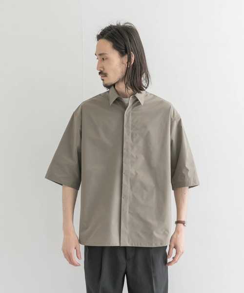 URBAN RESEARCH(アーバンリサーチ)の「SolotexFlyfronts SHORT-SLEEVE SHIRTS(シャツ/ブラウス・メンズ・ブラウン系その他/ブラック/グレー系その他・MEDIUM/LARGE)」の13枚目の写真