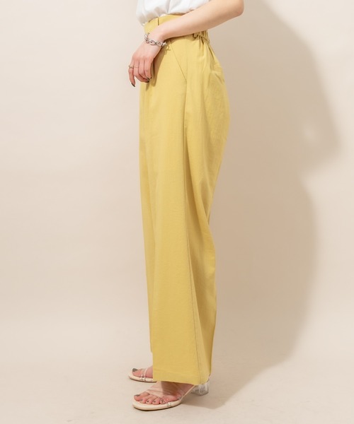 mline（エムライン）の「[mline] WEB限定 ワイドパンツ（その他パンツ・レディース・ベージュ/ピンク/イエロー/ブルー・1/2）」の16枚目の写真