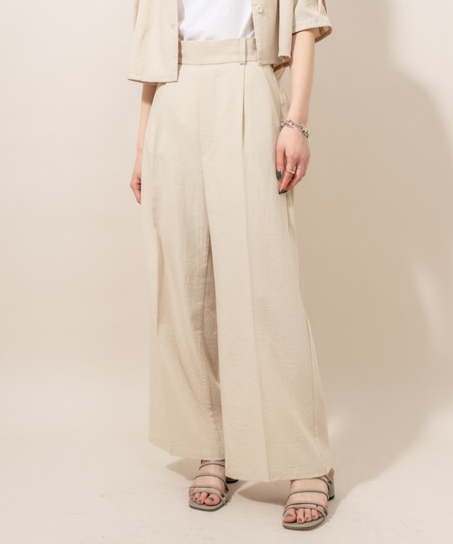 mline（エムライン）の「[mline] WEB限定 ワイドパンツ（その他パンツ・レディース・ベージュ/ピンク/イエロー/ブルー・1/2）」の15枚目の写真