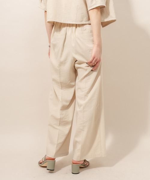 mline（エムライン）の「[mline] WEB限定 ワイドパンツ（その他パンツ・レディース・ベージュ/ピンク/イエロー/ブルー・1/2）」の21枚目の写真