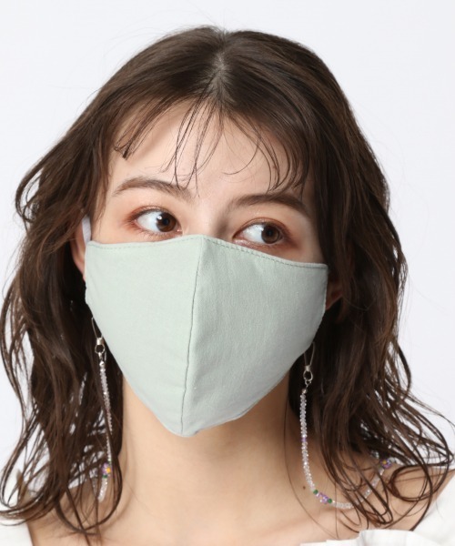 Me%（ミィパーセント）の「リバーシブルムジマスク（マスク・レディース・ライトピンク/ミント・FREE）」の2枚目の写真
