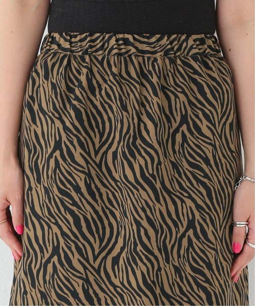 Simplicite（サンプリシテ）の「ゼブラプリントスカート◆（スカート・レディース・ブラック/ベージュ/ブラウン・FREE）」の12枚目の写真