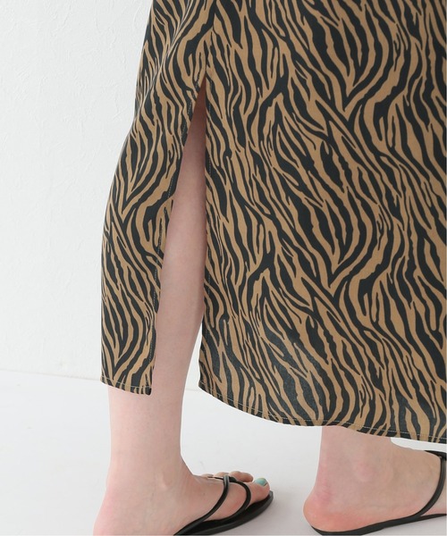 Simplicite（サンプリシテ）の「ゼブラプリントスカート◆（スカート・レディース・ブラック/ベージュ/ブラウン・FREE）」の5枚目の写真