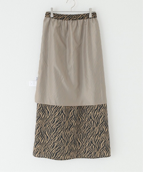Simplicite（サンプリシテ）の「ゼブラプリントスカート◆（スカート・レディース・ブラック/ベージュ/ブラウン・FREE）」の22枚目の写真