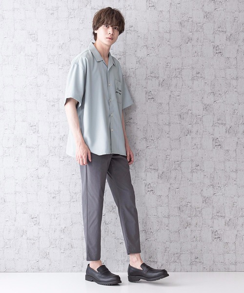 LB/S （エルビーエス）の「レトロ刺繍 半袖ビッグシルエットバックプリントオープンカラー（開襟）シャツ（シャツ/ブラウス・メンズ・グリーン/ベージュ/ホワイト/ブルー系その他・MEDIUM/LARGE）」の22枚目の写真