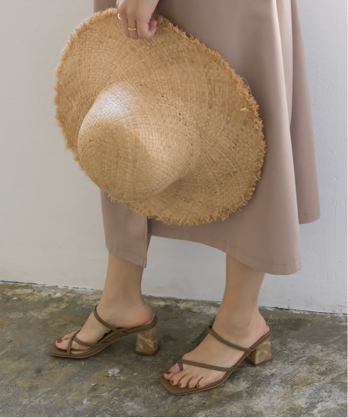 RANDA（ランダ）の「マーブルヒールトングミュールサンダル（サンダル・レディース・ブラック/ブラウン/ミント/クリーム・LL/S/M/L）」の3枚目の写真