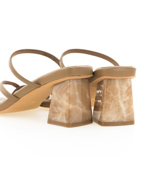 RANDA（ランダ）の「マーブルヒールトングミュールサンダル（サンダル・レディース・ブラック/ブラウン/ミント/クリーム・LL/S/M/L）」の15枚目の写真