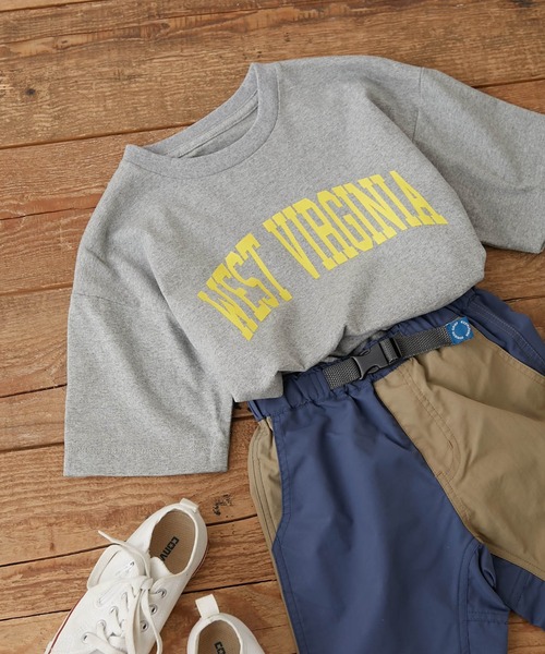CIAOPANIC TYPY（チャオパニックティピー）の「【ZOZOTOWN限定】WESTVERGINIAカレッジロゴTee（Tシャツ/カットソー・キッズ・チャコールグレー/ネイビー/グレー/サックスブルー/ホワイト系その他・SMALL/MEDIUM/LARGE/X-LARGE/XX-LARGE）」の3枚目の写真
