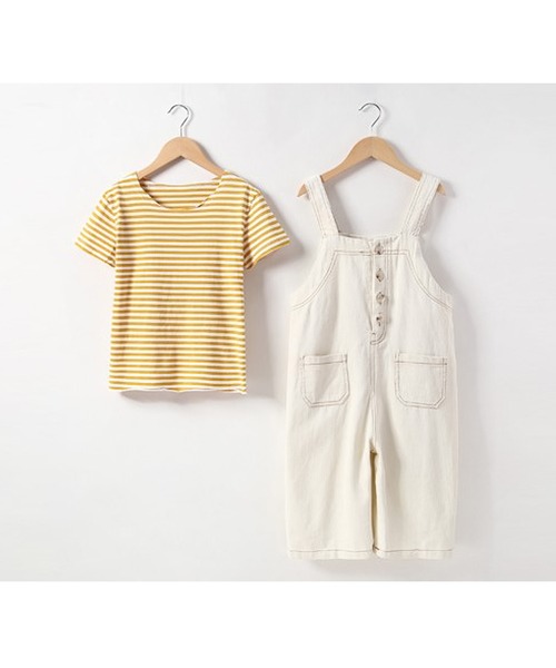 Ulysses(ユリシス)の「Tシャツ+サロペットセット(サロペット/オーバーオール・キッズ・ベージュ・110/120/130)」の10枚目の写真