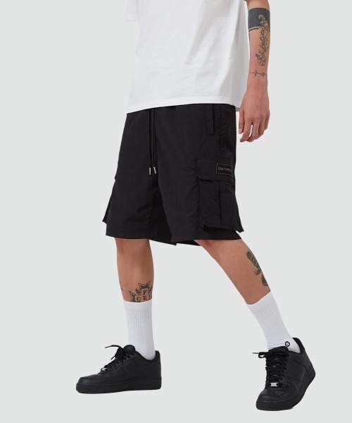 ESTRELLA（エストレラ）の「【ESTRELLA】 ナイロン カーゴ ショートパンツ 0107-ES002（カーゴパンツ・メンズ・ブラック・SMALL/MEDIUM/LARGE）」の5枚目の写真