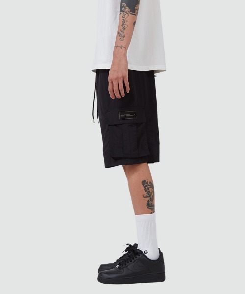 ESTRELLA（エストレラ）の「【ESTRELLA】 ナイロン カーゴ ショートパンツ 0107-ES002（カーゴパンツ・メンズ・ブラック・SMALL/MEDIUM/LARGE）」の10枚目の写真