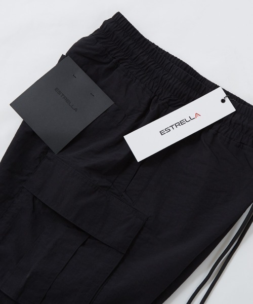 ESTRELLA（エストレラ）の「【ESTRELLA】 ナイロン カーゴ ショートパンツ 0107-ES002（カーゴパンツ・メンズ・ブラック・SMALL/MEDIUM/LARGE）」の12枚目の写真
