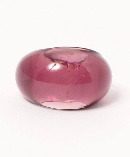 LOWRYS FARM(ローリーズファーム)の「プックリガラスリング 953051(リング・レディース・パープル/ブルー/ホワイト系その他・FREE)」の3枚目の写真