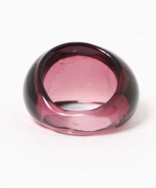 LOWRYS FARM(ローリーズファーム)の「プックリガラスリング 953051(リング・レディース・パープル/ブルー/ホワイト系その他・FREE)」の4枚目の写真