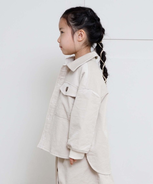 MAKE YOUR DAY（メイクユアデイ）の「コールテンCPOジャケット■80～140cm（その他アウター・キッズ・アイボリー/ベージュ・90/100/110/120/80/130/140）」の6枚目の写真