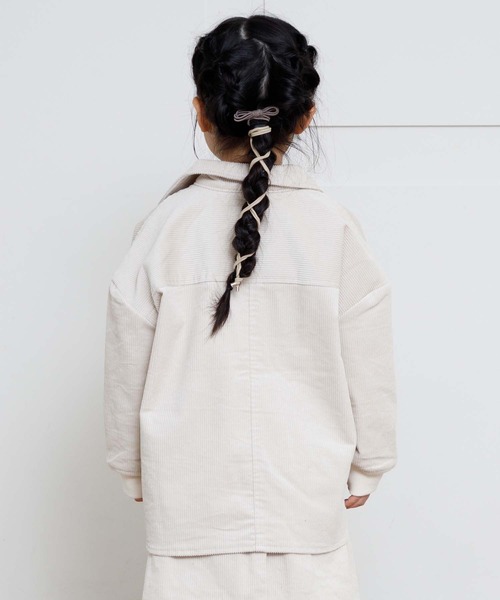 MAKE YOUR DAY（メイクユアデイ）の「コールテンCPOジャケット■80～140cm（その他アウター・キッズ・アイボリー/ベージュ・90/100/110/120/80/130/140）」の7枚目の写真