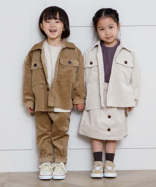 MAKE YOUR DAY（メイクユアデイ）の「コールテンCPOジャケット■80～140cm（その他アウター・キッズ・アイボリー/ベージュ・90/100/110/120/80/130/140）」の8枚目の写真