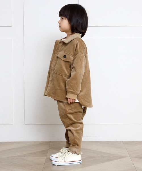MAKE YOUR DAY（メイクユアデイ）の「コールテンCPOジャケット■80～140cm（その他アウター・キッズ・アイボリー/ベージュ・90/100/110/120/80/130/140）」の4枚目の写真